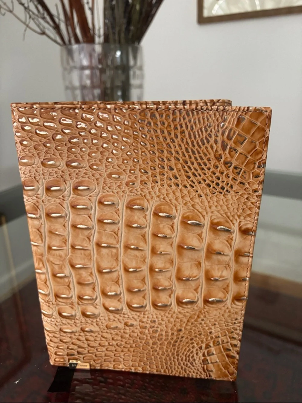 Brahmin Honey Brown Leather Melbourne Journal – Luxury Notebook NWT